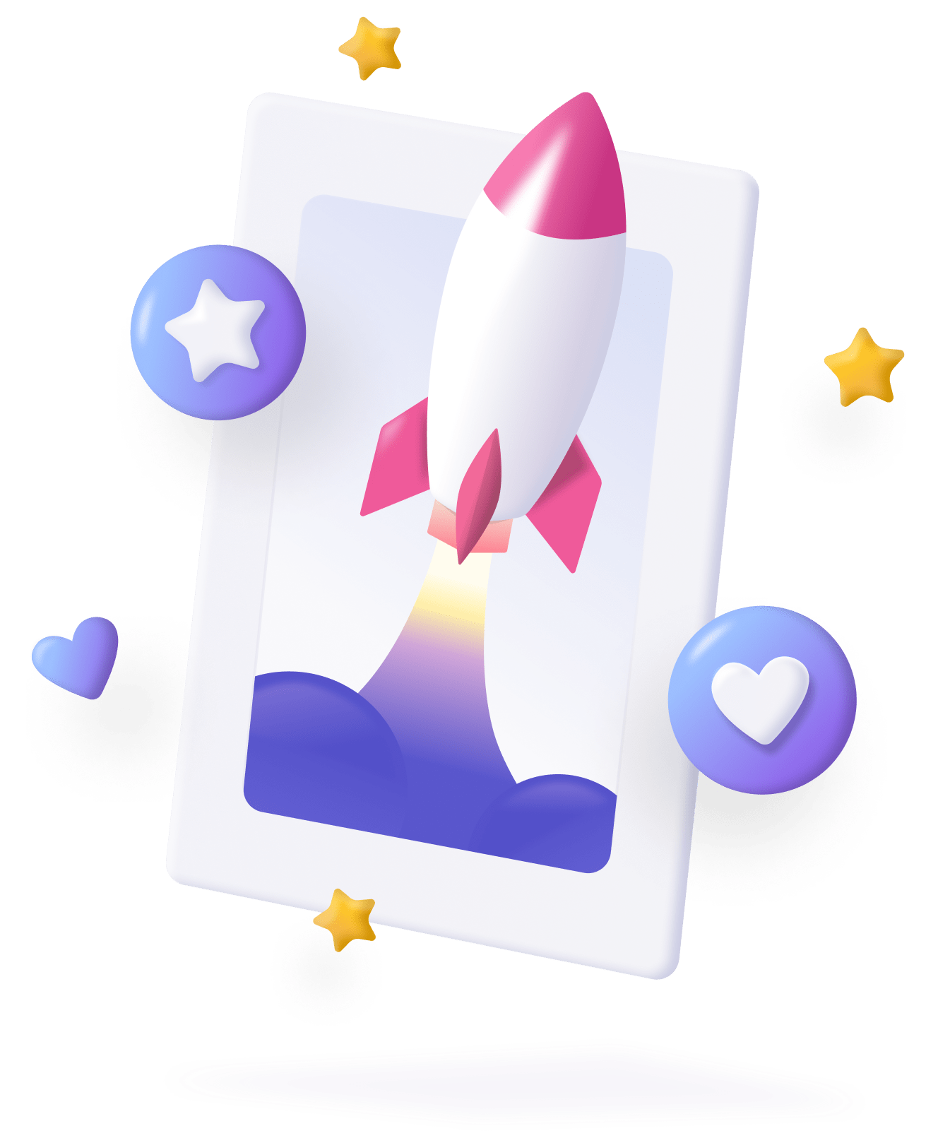 Social media growth dashboard illustration
